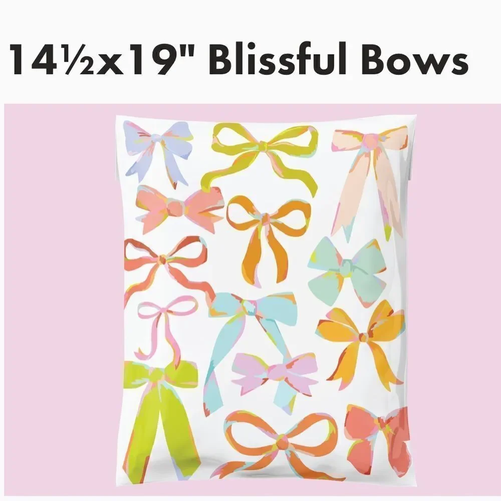 Poly Mailers mixed sizes  30 poly mailers and 30 stickers